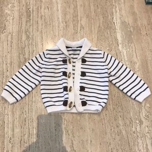 Janie & Jack Boys Shawl Collar Toggle Sweater